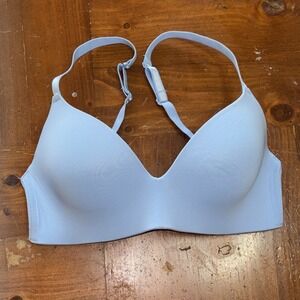 Women's Auden The Bliss Lightly Lined Wirefree Bra Blue 32D